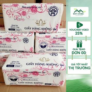 Giấy ăn lụa cao cấp - khăn giấy rút lụa 1 gói 300 tờ,mềm,mịn,dẻo dai