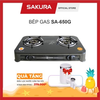 Bếp Gas Đôi SAKURA SA-650G - Mặt Kính Cường Lực Chịu Nhiệt - Bảo Hành 24 Tháng Chính Hãng