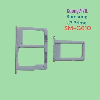 Khay sim thẻ samsung j7 prime đã qua sử dụng màu vàng nhạt còn đẹp