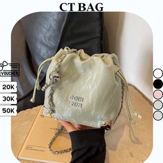 Túi xách nữ bucket đeo chéo đeo vai kiểu dáng mới 2024 da PU hàng QC nội địa cao cấp đi tiệc đi chơi sang chảnh TX-137