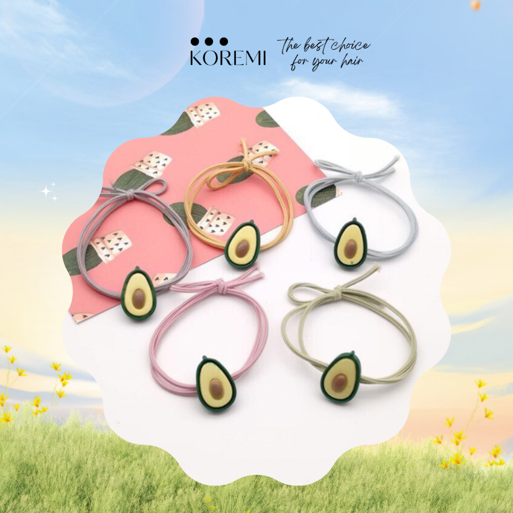 [TỔNG KHO - GIÁ SỈ] Dây buộc tóc hình trái bơ siêu cute