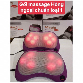 Gối massage Magic 6 bi Hồng Ngoại ( hàng chuẩn loại 1)