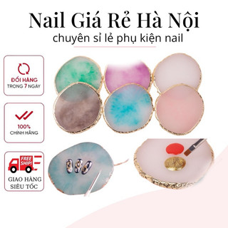 Đá cẩm thạch pha sơn gel - Đá tán màu gel vẽ, chụp mẫu Nail Rẻ