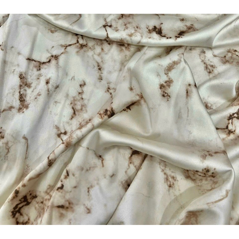 Vải lụa satin loang