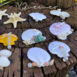 [ HOẢ TỐC ] Kẹp tóc nữ hình Vỏ sò , Ngôi sao biển , Ốc thật dễ thương QUEMEO SEA TRAVEL kẹp tóc đi biển