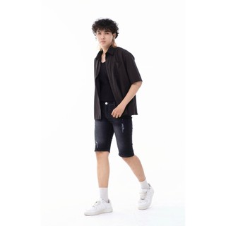 QUẦN SHORT JEAN NAM AKA06 QUẦN SHORT BÒ NAM CO GIÃN TỐT KHOÁ KÉO NÚT GÀI HÌNH THẬT