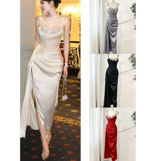 [MMUSE STORE] VIDEO Đầm tiệc body cúp ngực đính kết phối lụa sang trọng best seller Mmuse Store