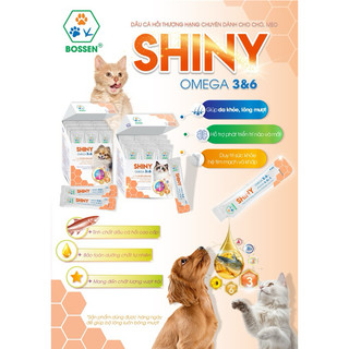 Lẻ 01 gói gel dưỡng lông được chiết xuất từ dầu cá hồi thượng hạng - Shiny Omega Bossen