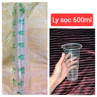 Ly sọc 600 ml kèm nắp - lốc 50 cái
