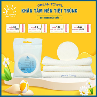 Khăn tắm nén❣️FREESHIP❣️Khăn nén du lịch - Khăn tắm du lịch tiệt trùng 70x140cm 100% cotton