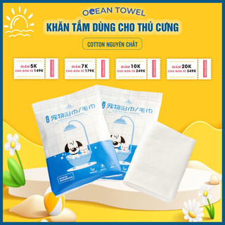 Khăn tắm dùng 1 lần❣️FREESHIP❣️Khăn tắm chó mèo - Khăn tắm thú cưng thấm hút nước có thể tái sử dụng