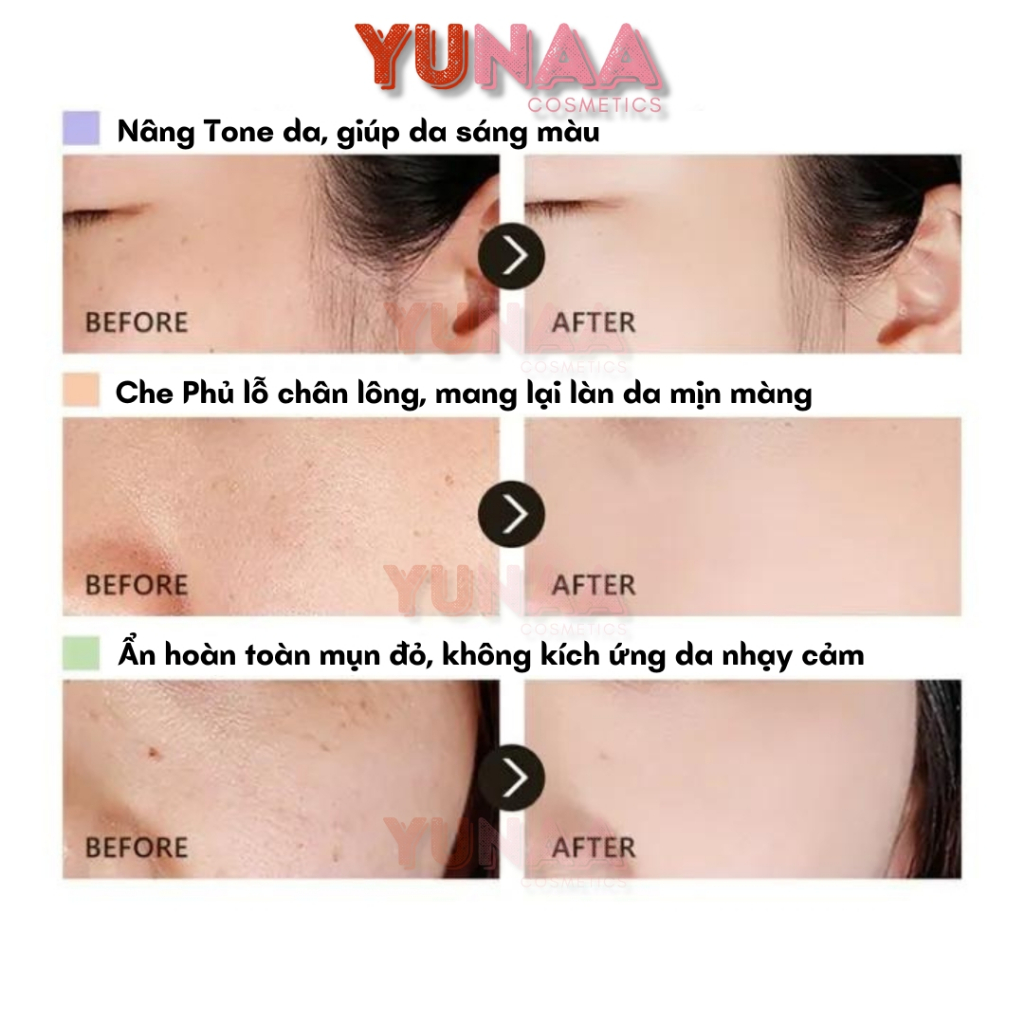 [Y226] Kem Lót ZeeSea CHÍNH HÃNG - Chống nắng, chống nước - Kiềm dầu, nâng tông, che lỗ chân lông, làm mịn da | BigBuy360 - bigbuy360.vn