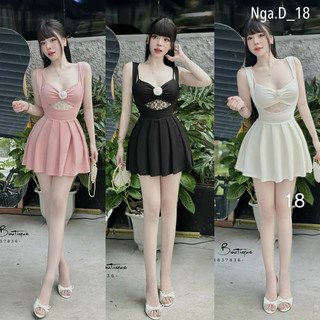 Đầm xếp li phối ren kèm hoa N18 Giá: 470k (sm)