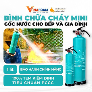 Bình cứu hỏa gốc nước mini gia đình chất lượng cao | 1 lít | dập lửa nhanh | bình chữa cháy vinafoam
