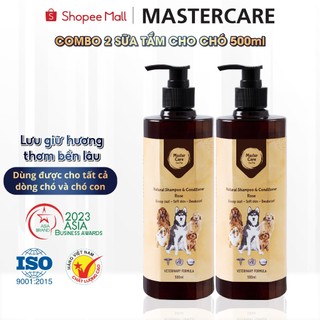 Combo 2 Sữa Tắm Chó MASTERCARE For Pet Siêu Khử Mùi Lưu Hương Lâu Ngăn Ngừa Ve Ghẻ Nấm Cho Bé 500 ML