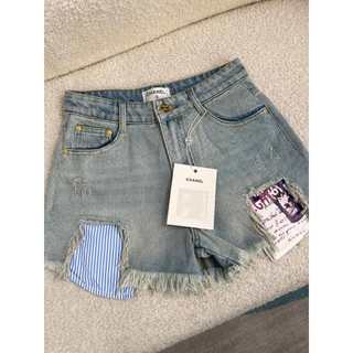 Quần short denim thời trang cao cấp Channel CN phong cách trẻ trung, hàn quốc