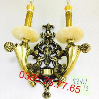 Đèn tường, đèn nến đồng đơn HAPOVA DGT 8815/2 + Tặng kèm bóng led AS Vàng