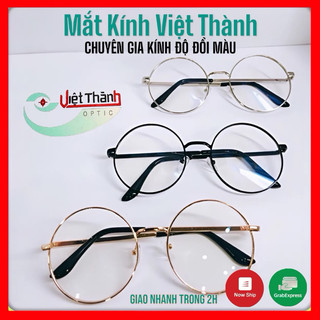 mắt kính teen nobita mắt kính việt thành 2024 gọng kính tròn VintageTiktok GT02