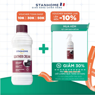 Kem Dưỡng Đồ Da Thật STANHOME Leather Cream Làm Sạch Và Vệ Sinh Nội Thất Ô Tô, Ghế Da 250ML