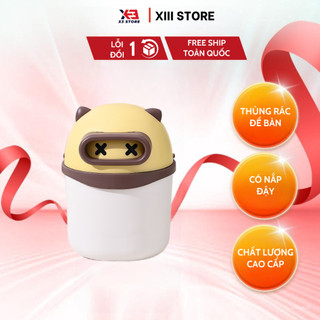 Giỏ đựng rác , thùng rác mini, nhỏ gọn, có nắp đậy tiện dụng