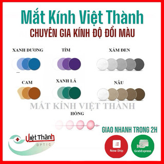 HCM 1 cặp Tròng kính cận ĐỔI MÀU 12 màu sắc MẮT KÍNH ĐỔI MÀU có sẵn độ cận viễn chống vỡ Hàn Quốc MC 4