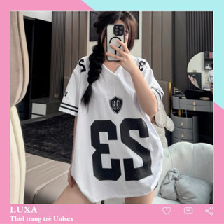 Áo thun tay lỡ unisex nam nữ RAGLAN05 LUXA, Áo phông unisex form rộng