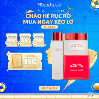 Combo dưỡng sáng bảo vệ cấu trúc da mặt - Marilyn Extracharge Morelift Lotion, Morelift Cream