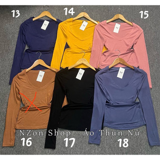 ÁO THUN CỔ TIM BODY TAY DÀI ( NZON SHOP )