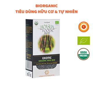 Gạo lứt đen hữu cơ Exotic Hoa Sữa Foods 1kg chứa nhiều chất xơ
