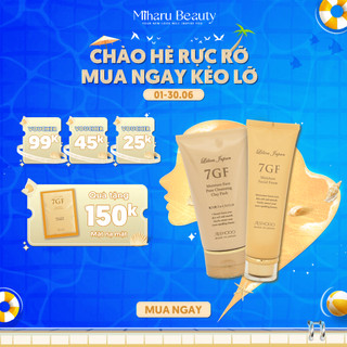Làm sạch sâu và giảm viêm mịn màng - 7GF Facial Foam, Clay Pack