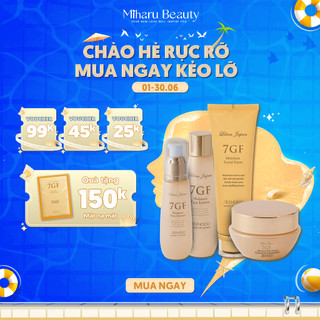 Chăm da sáng trong, trẻ khỏe hạnh phúc - 7GF Facial Foam, Face Essence, Face Lotion, Face Cream