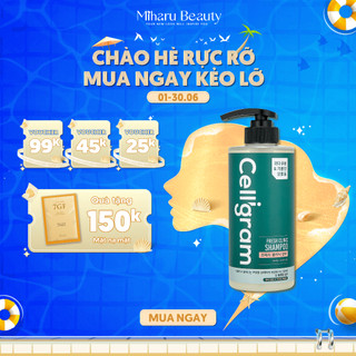 Dầu gội sạch dầu mát lạnh dành cho tóc dầu bết dính - Celligram Fresh Clinic Shampoo 500ml - 1000ml