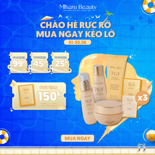 Dưỡng sáng vượt trội, dưỡng ẩm căng mọng - 7GF Facial Foam, Facial Mask, Eye Mask, Face Lotion, Face Essence, Face Cream