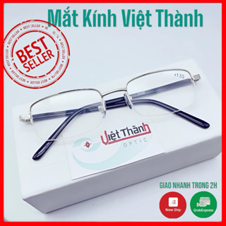 Kính lão có độ viễn thị NỬA VIỀN CƯỚC đọc sách kính có lò xo xem điện thoại Mắt Kính Việt Thành L05