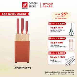 Bộ dao nhà bếp ZWILLING Now S bằng thép không gỉ 5 món cao cấp