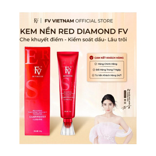 CHÍNH HÃNKem nền cao cấp Red Diamond FV - Che khuyết điểm, kiểm soát dầu, lâu trôi – quà tặng bông mút makeup