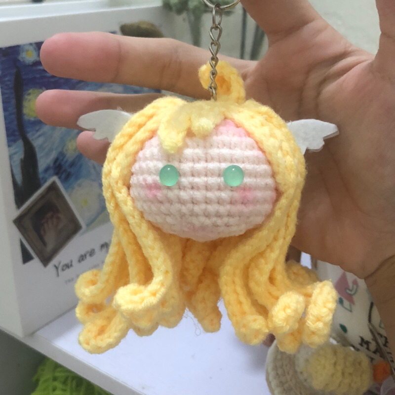 [Fairy tail] Đầu doll Mavis Vermilion bằng len