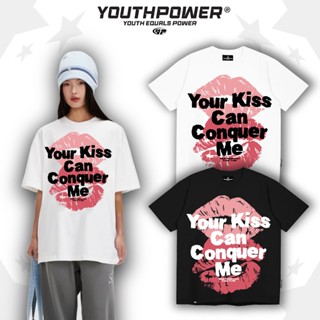 Áo Thun Big Boxy YOUTHPOWER YOUR KISS Form Rộng Nam Nữ Cổ Tròn Chất Liệu Cotton Local Brand