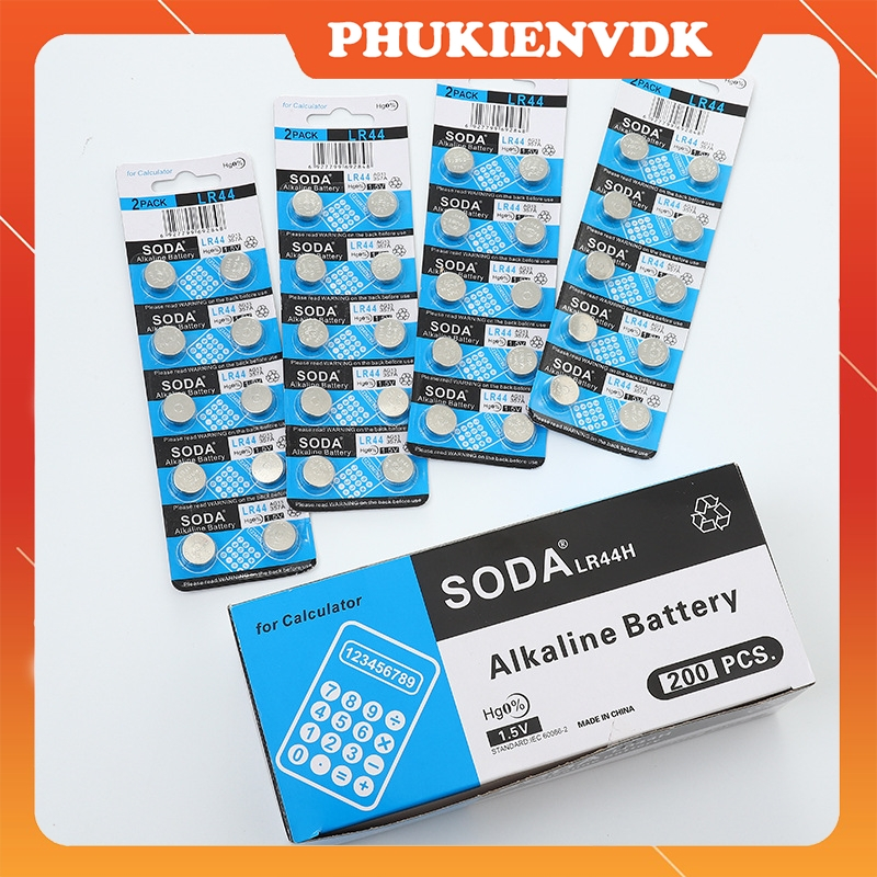 Pin Cúc Áo Vỉ 10 Viên LR44 AG13 LR1130 AG10 LR41 AG3 LR626 LR621 AG4 AG1