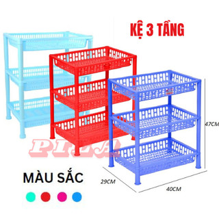 Kệ Chén Kệ Ly Nhỏ Gọn 3 Tầng Tiện Lợi