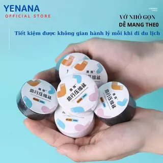 Tất thờitrang dạng viên nén nhỏ gọn tiện lợi, bề mặt Lưới co giản thoáng khí