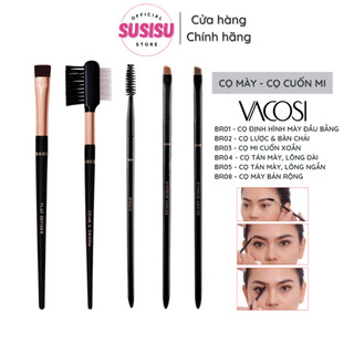 Cọ vẽ lông﻿ màyVacosi BR01 BR02 BR03 BR04 BR05 BR08 cọ lược, cọ cuốn mi, định hình chân mày