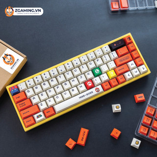 Keycap bàn phím mario đỏ/ vàng | profile oem| pbt 122 phím | sẵn hàng giao hỏa tốc