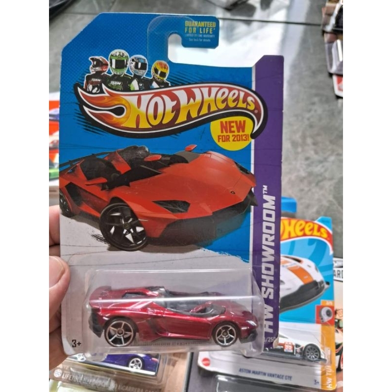 HOT WHEELS LAMBORGHINI AVENTADOR J RED COLOR , hàng hiếm