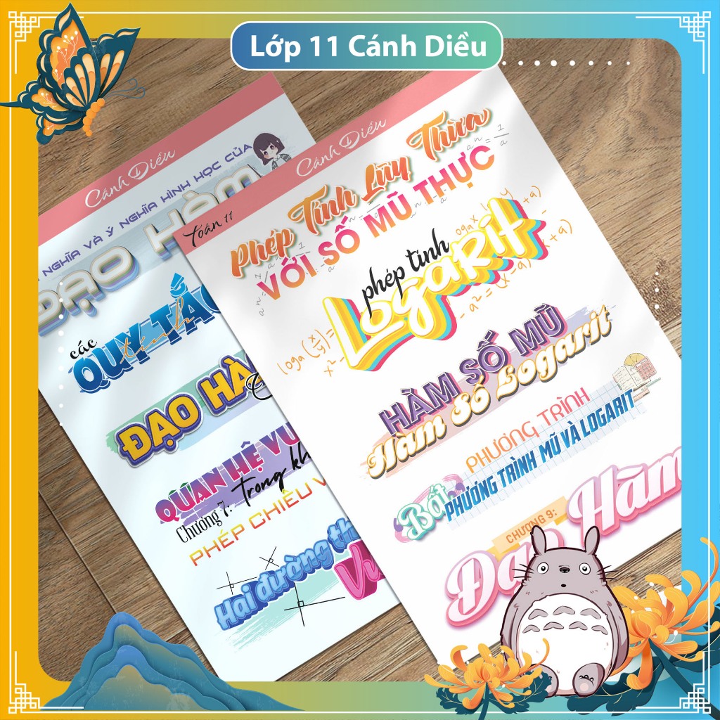 (Cánh diều 11) Sticker tiêu đề toán 11 (có decal washi) gồm sticker 39 tiêu đề toán độc đáo chỉ có t