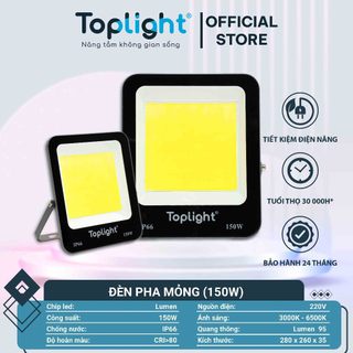 Đèn pha led toplight siêu mỏng siêu sáng 150w-300w