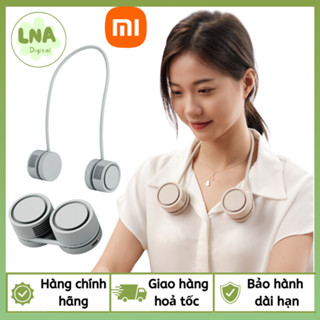 Quạt Đeo Cổ Mini Hanging Neck Fan DQ209, Quạt Đeo Cổ Xông Tinh Dầu Dễ Chịu Dây Đeo Thay Đổi 360°, 3 Cấp Độ Gió Siêu Mát