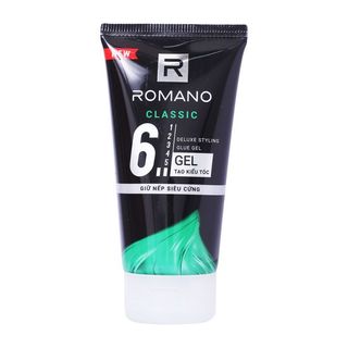 Gel giữ nếp tóc siêu cứng Romano Classic Deluxe Styling số 6 150g