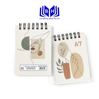 Sổ gáy xoắn a7 , sổ lò xo a7 kt 7.5cm x 10.5cm, sổ tay gáy xoắn a7 nhiều hình