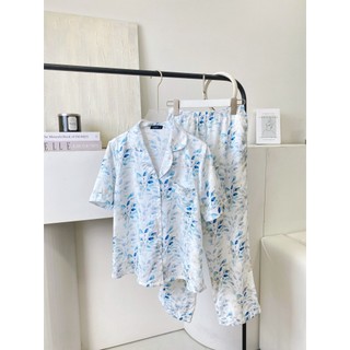 VIBES Pijama dài Lụa gấm Lucie Long Py Set